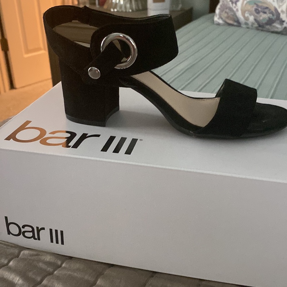 Bar III Black dress sandals